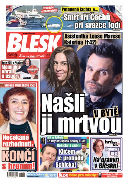 E-magazín Blesk - 15.06.2026 - CZECH NEWS CENTER a. s.