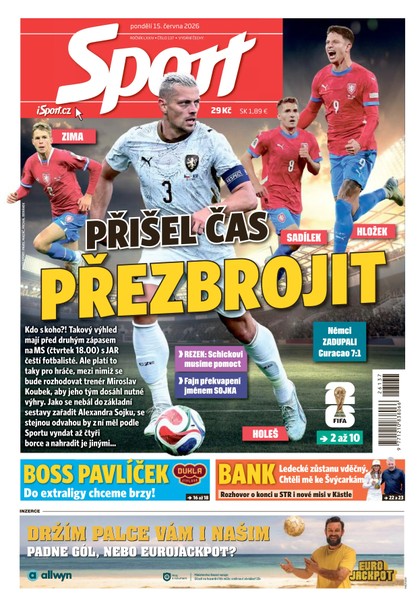 E-magazín Sport - 15.06.2026 - CZECH NEWS CENTER a. s.