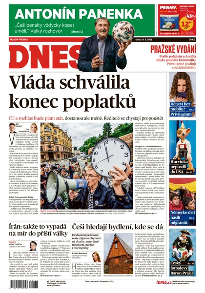 E-magazín MF DNES - 16.06.2026 - MAFRA, a.s.