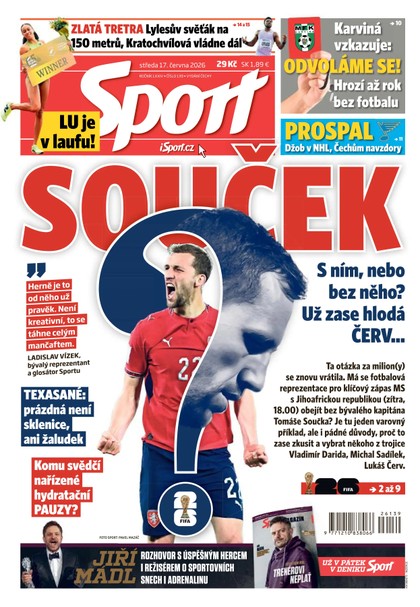 E-magazín Sport - 17.06.2026 - CZECH NEWS CENTER a. s.