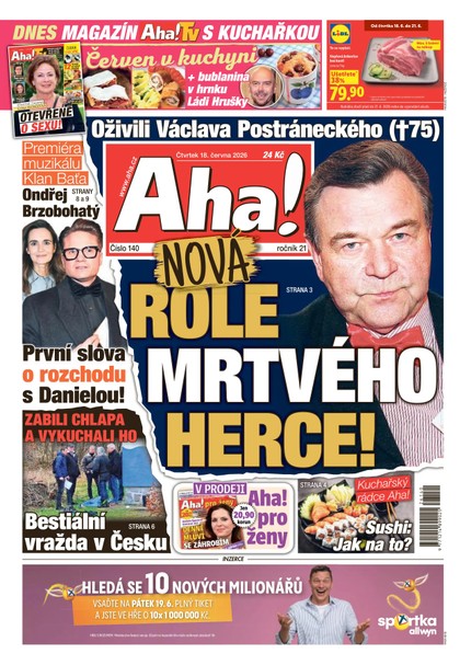 E-magazín AHA! - 18.06.2026 - CZECH NEWS CENTER a. s.