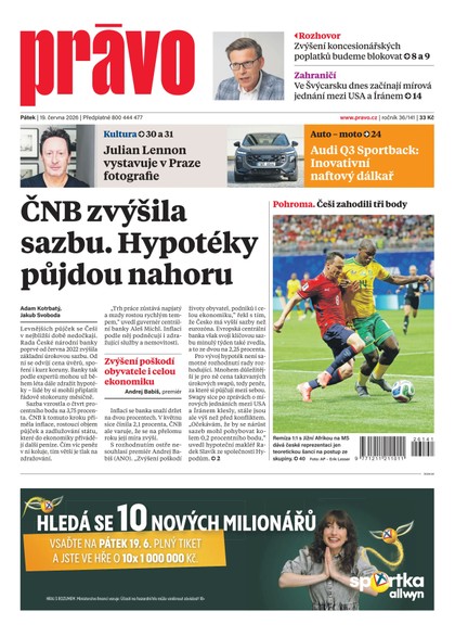 E-magazín Deník Právo - 19.6.2026 - Borgis, a.s.