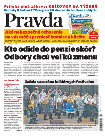 E-magazín Denník Pravda 22. 6. 2026 - OUR MEDIA SR a. s.