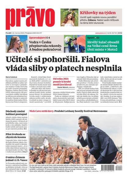 E-magazín Deník Právo - 22.6.2026 - Borgis, a.s.