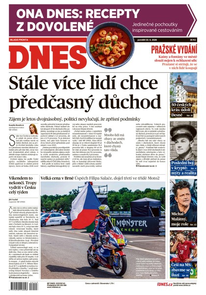 E-magazín MF DNES - 22.06.2026 - MAFRA, a.s.