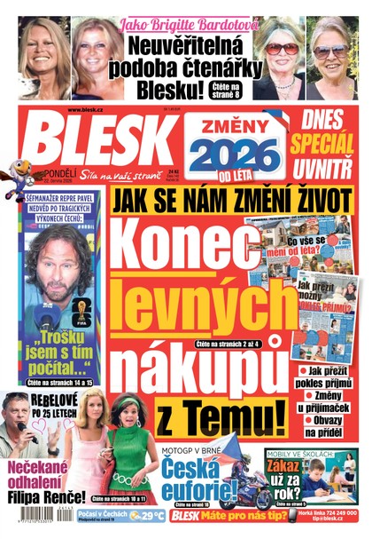 E-magazín Blesk - 22.06.2026 - CZECH NEWS CENTER a. s.