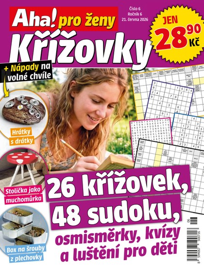E-magazín Aha! pro ženy Křížovky - 6/2026 - CZECH NEWS CENTER a. s.
