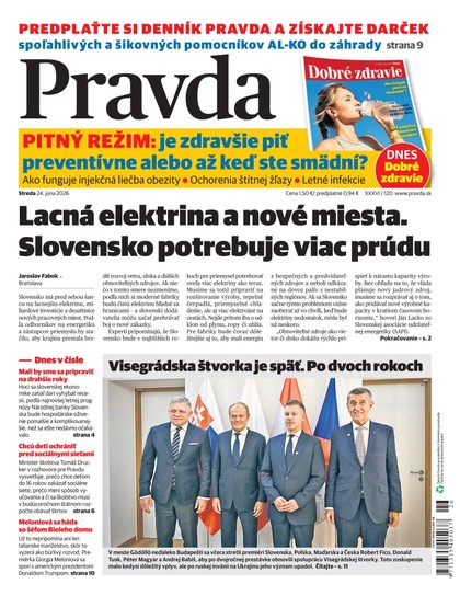 E-magazín Denník Pravda 24. 6. 2026 - OUR MEDIA SR a. s.