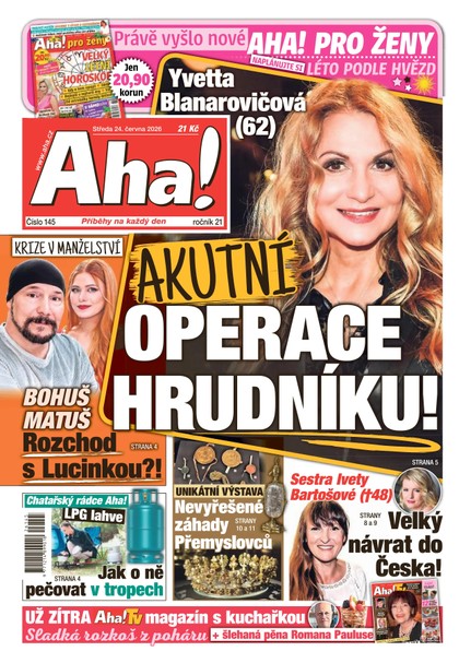 E-magazín AHA! - 24.06.2026 - CZECH NEWS CENTER a. s.