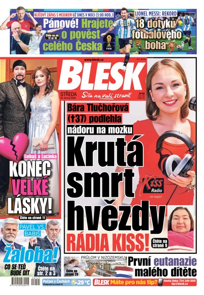 E-magazín Blesk - 24.06.2026 - CZECH NEWS CENTER a. s.