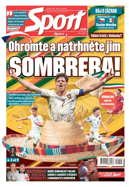 E-magazín Sport - 24.06.2026 - CZECH NEWS CENTER a. s.