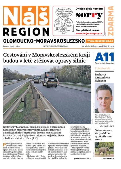 E-magazín Náš Region - Olomoucko/Moravskoslezsko 27/2026 - A 11 s.r.o.