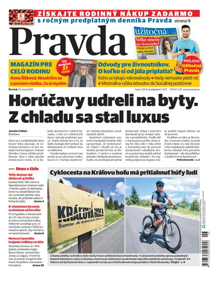 E-magazín Denník Pravda 25. 6. 2026 - OUR MEDIA SR a. s.