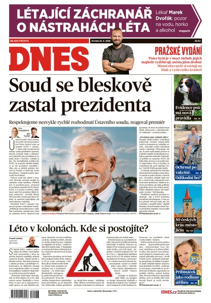 E-magazín MF DNES - 25.06.2026 - MAFRA, a.s.