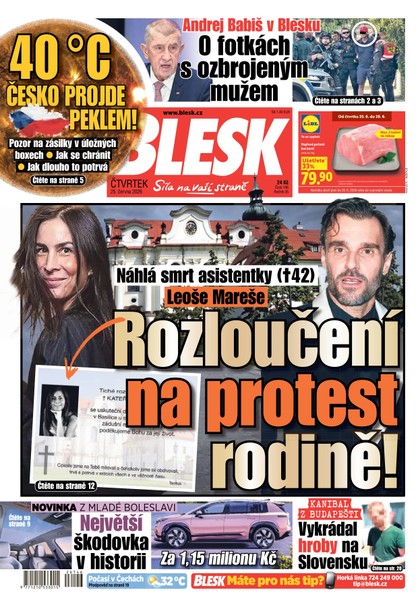 E-magazín Blesk - 25.06.2026 - CZECH NEWS CENTER a. s.