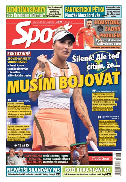 E-magazín Sport - 25.06.2026 - CZECH NEWS CENTER a. s.