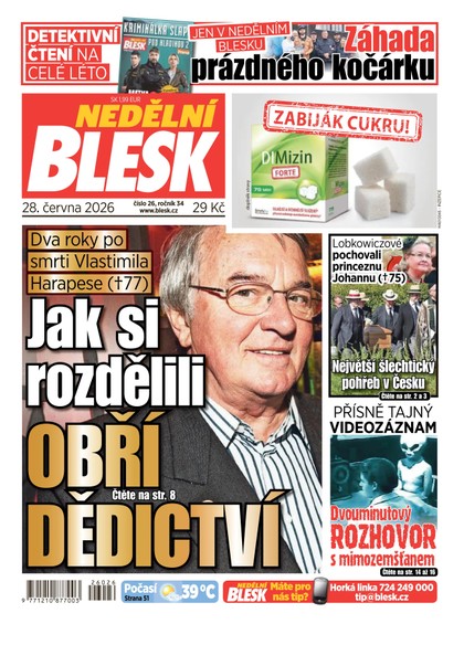E-magazín NEDĚLNÍ BLESK - 28.06.2026 - CZECH NEWS CENTER a. s.