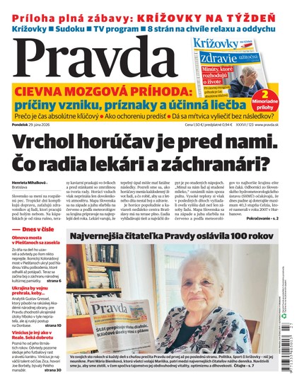 E-magazín Denník Pravda 29. 6. 2026 - OUR MEDIA SR a. s.