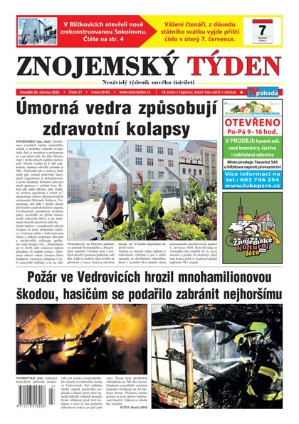 E-magazín Znojemský týden 27/2026 - Znojemský týden