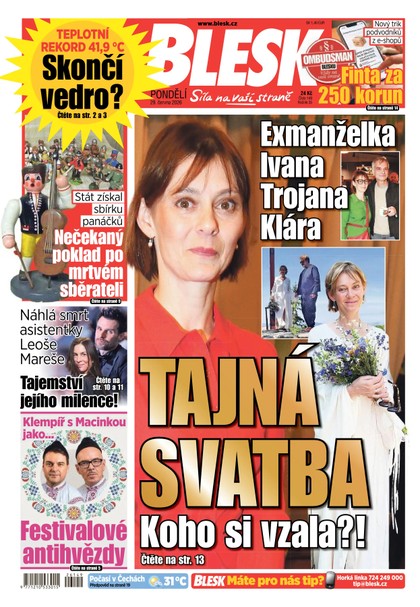 E-magazín Blesk - 29.06.2026 - CZECH NEWS CENTER a. s.