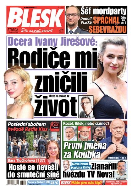 E-magazín Blesk - 01.07.2026 - CZECH NEWS CENTER a. s.