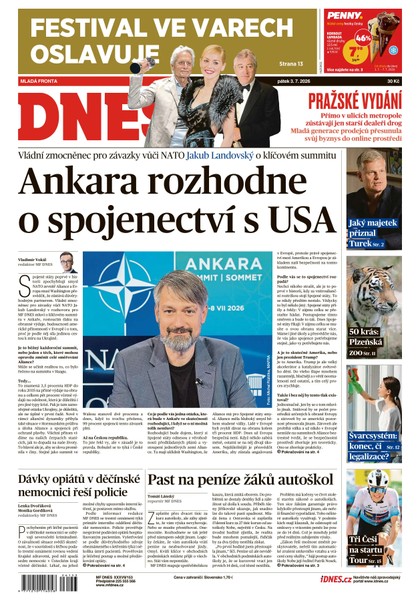 E-magazín MF DNES - 03.07.2026 - MAFRA, a.s.