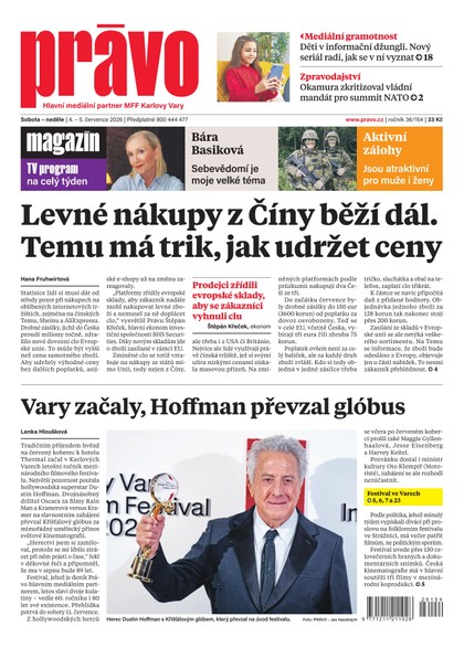 E-magazín Deník Právo - 4.7.2026 - Borgis, a.s.