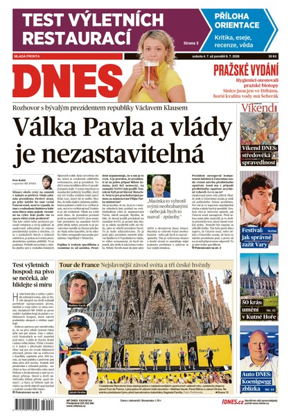 E-magazín MF DNES - 04.07.2026 - MAFRA, a.s.