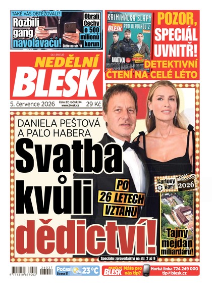 E-magazín NEDĚLNÍ BLESK - 05.07.2026 - CZECH NEWS CENTER a. s.