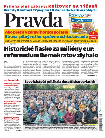E-magazín Denník Pravda 6. 7. 2026 - OUR MEDIA SR a. s.