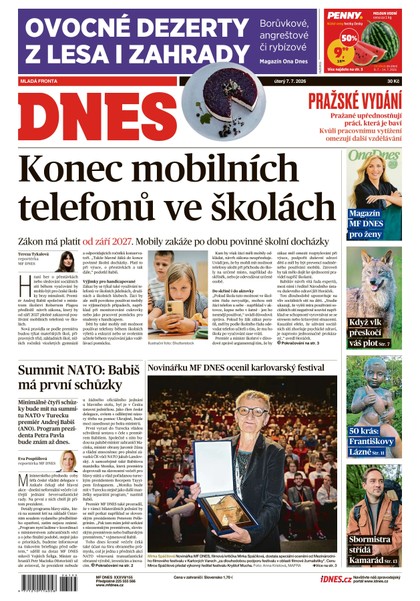 E-magazín MF DNES - 07.07.2026 - MAFRA, a.s.