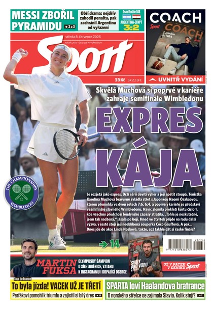 E-magazín Sport - 08.07.2026 - CZECH NEWS CENTER a. s.