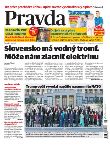 E-magazín Denník Pravda 9. 7. 2026 - OUR MEDIA SR a. s.