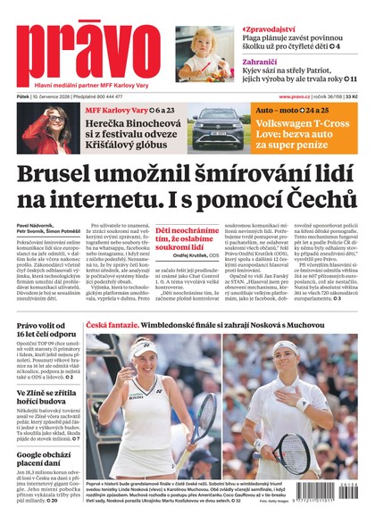 E-magazín Deník Právo - 10.7.2026 - Borgis, a.s.