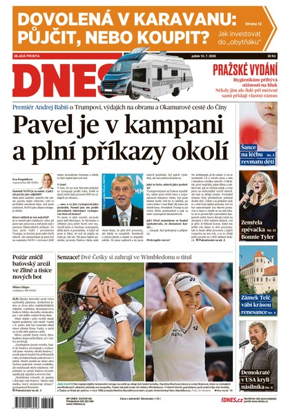 E-magazín MF DNES - 10.07.2026 - MAFRA, a.s.