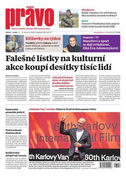 E-magazín Deník Právo - 11.7.2026 - Borgis, a.s.