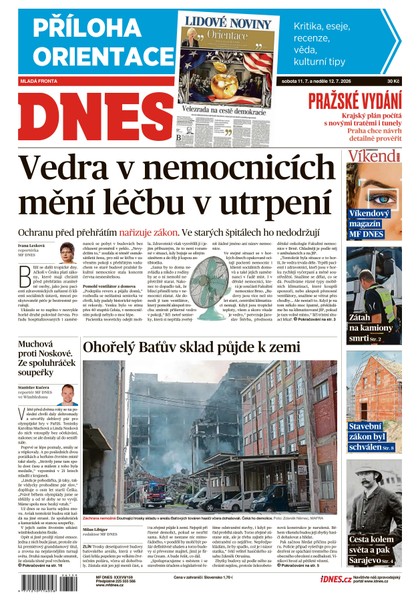 E-magazín MF DNES - 11.07.2026 - MAFRA, a.s.