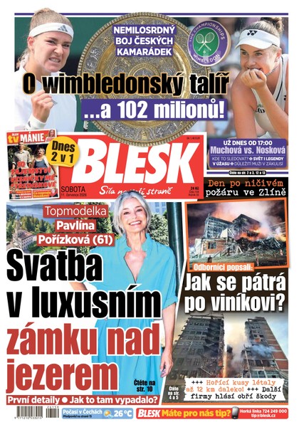E-magazín Blesk - 11.07.2026 - CZECH NEWS CENTER a. s.