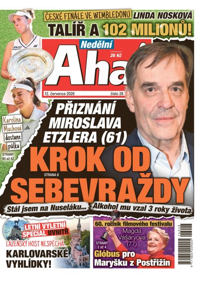E-magazín NEDĚLNÍ AHA! - 12.07.2026 - CZECH NEWS CENTER a. s.