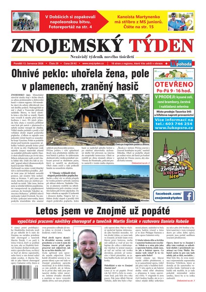 E-magazín Znojemský týden 29/2026 - Znojemský týden