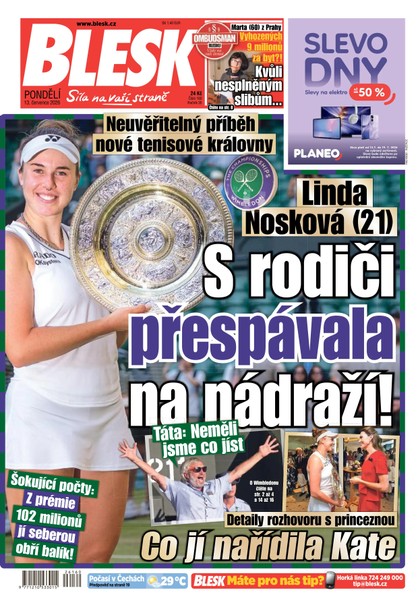 E-magazín Blesk - 13.07.2026 - CZECH NEWS CENTER a. s.
