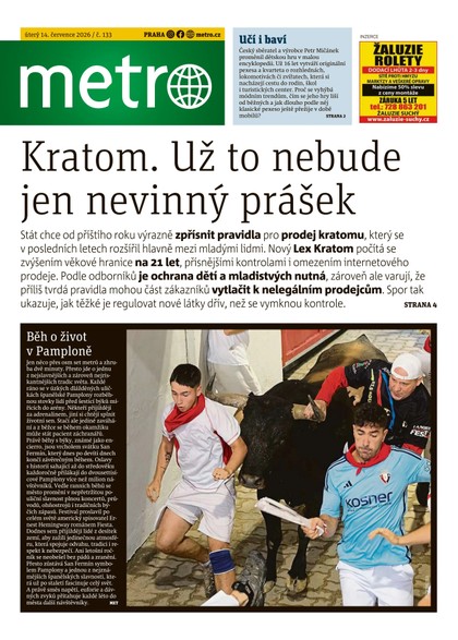 E-magazín METRO - 14.07.2026 - MAFRA, a.s.