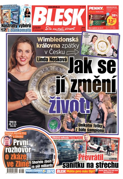E-magazín Blesk - 14.07.2026 - CZECH NEWS CENTER a. s.