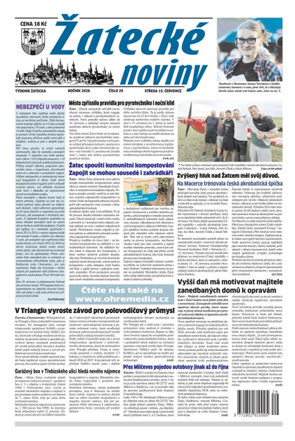 E-magazín Žatecké noviny č. 29/2026 - Ohře Media