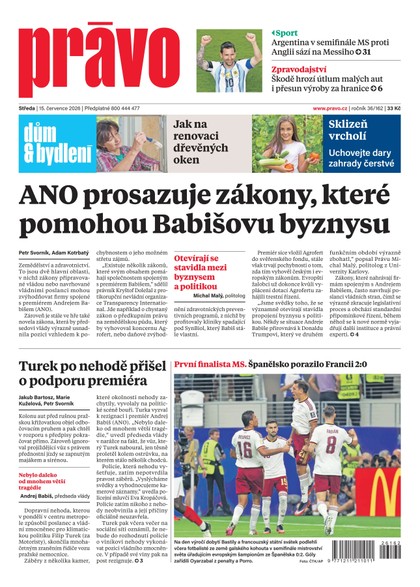 E-magazín Deník Právo - 15.7.2026 - Borgis, a.s.