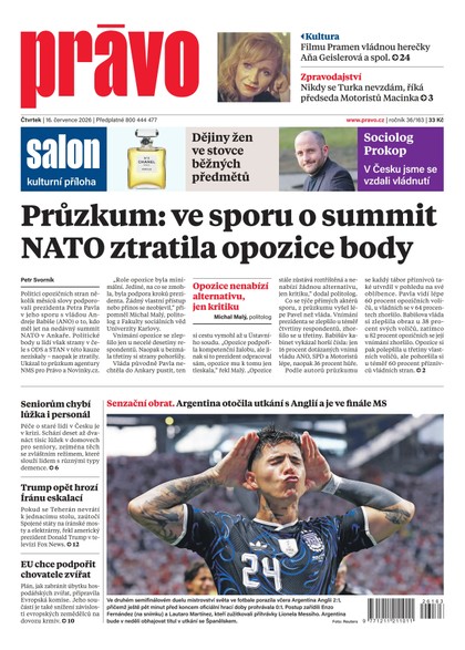 E-magazín Deník Právo - 16.7.2026 - Borgis, a.s.
