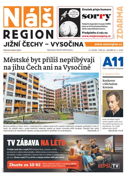 E-magazín Náš Region - Jižní Čechy 30/2026 - A 11 s.r.o.
