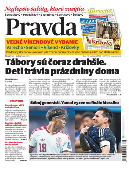E-magazín Denník Pravda 17. 7. 2026 - OUR MEDIA SR a. s.