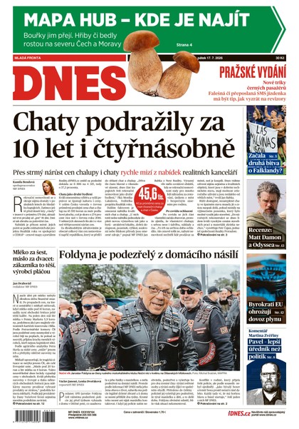 E-magazín MF DNES - 17.07.2026 - MAFRA, a.s.
