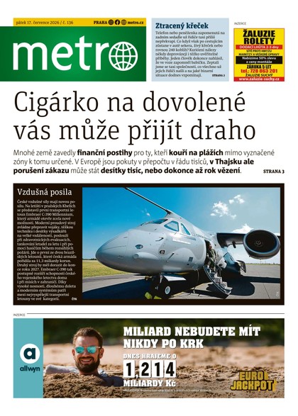 E-magazín METRO - 17.07.2026 - MAFRA, a.s.